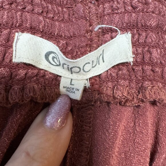 Rip Curl Womens Large 100% Cotton Joggers Made In India - Picture 2 of 5